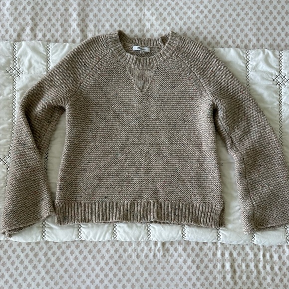 Madewell Sweaters - Madewell Taupe Crew Neck Sweater